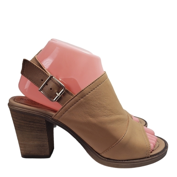 Barbara Barbieri Tan Open Toe Slingback Booties - Picture 3 of 12